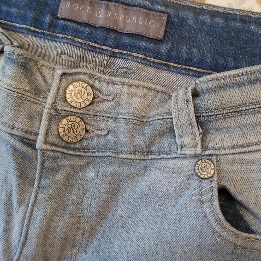 Rock Republic raw edge shorts - Picture 4 of 8